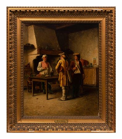 Two Cavaliers and an Inn Keeper, 1883