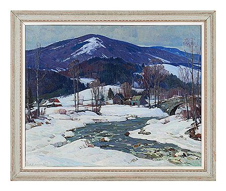 Vermont Landscape (The Baseball Painting), circa 1930