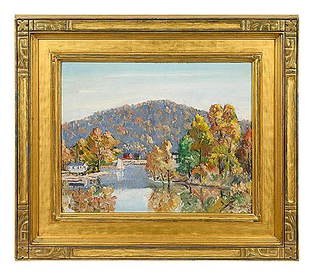 Autumn Lake Scene