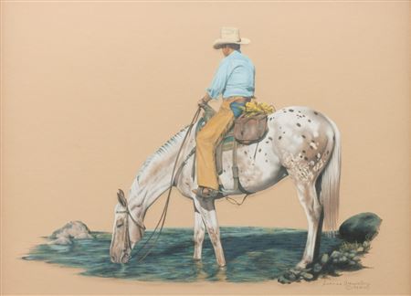 Cowboy in Blue Shirt , 1982