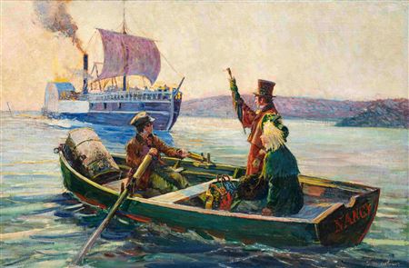 Early Steamboat Days - Midstream Passenger