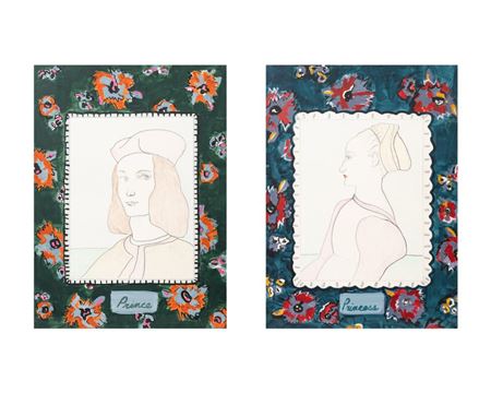 Prince and Princess from Signs of Love, 1976 (diptych)