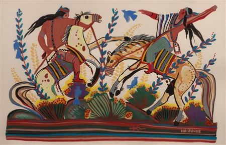 Untitled (Men on Horseback)