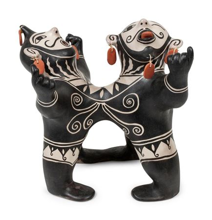 Conjoined Pottery Figures, 1995