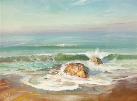 Morning Light, Cambria, Study, 2001