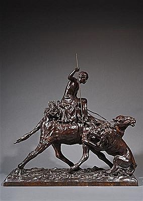 Chamelier oriental sur sa monture attaquée par un lion. by Vincenzo Cinque - Auction record, sale price, and art valuation. Compare with similar artists and explore comparable artworks.