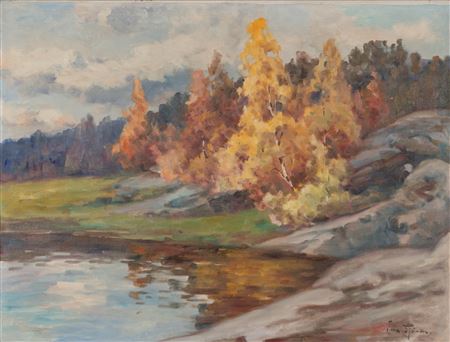 Autumn by Ina Sjostrom - Auction record, sale price, and art valuation. Compare with similar artists and explore comparable artworks.