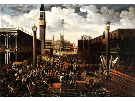 VENEDIG AN CHRISTI HIMMELFAHRT MIT DEM BUCINTORO by Joseph Heintz the Younger - Auction record, sale price, and art valuation. Compare with similar artists and explore comparable artworks.