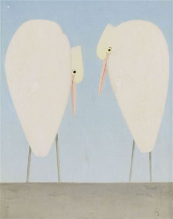 Sample artwork by Simon Albert Bussy (1869 - 1954), known for animal, bird, landscape and portrait paintings - View similar artists and auction records