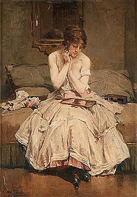 Jeune femme à sa toilette by Jean Leon Gouweloos - Auction record, sale price, and art valuation. Compare with similar artists and explore comparable artworks.