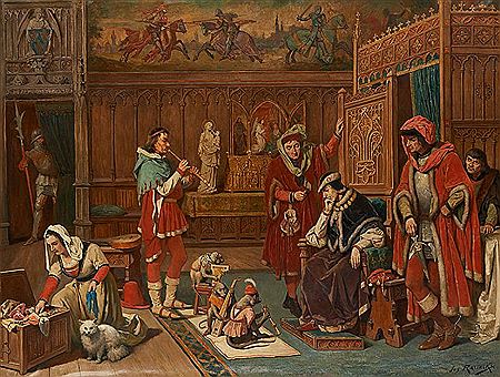 Sample artwork by Joseph Leopold Ratinckx (1860 - 1937), known for portrait, figure, interior painting - View similar artists and auction records