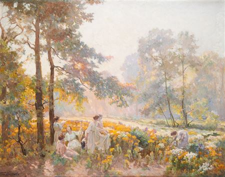 Young women in the clearing. by Jeno Karpathy - Auction record, sale price, and art valuation. Compare with similar artists and explore comparable artworks.