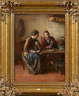 "Women drinking tea in an interior" by Baruch Lopes Leao De Laguna - Auction record, sale price, and art valuation. Compare with similar artists and explore comparable artworks.