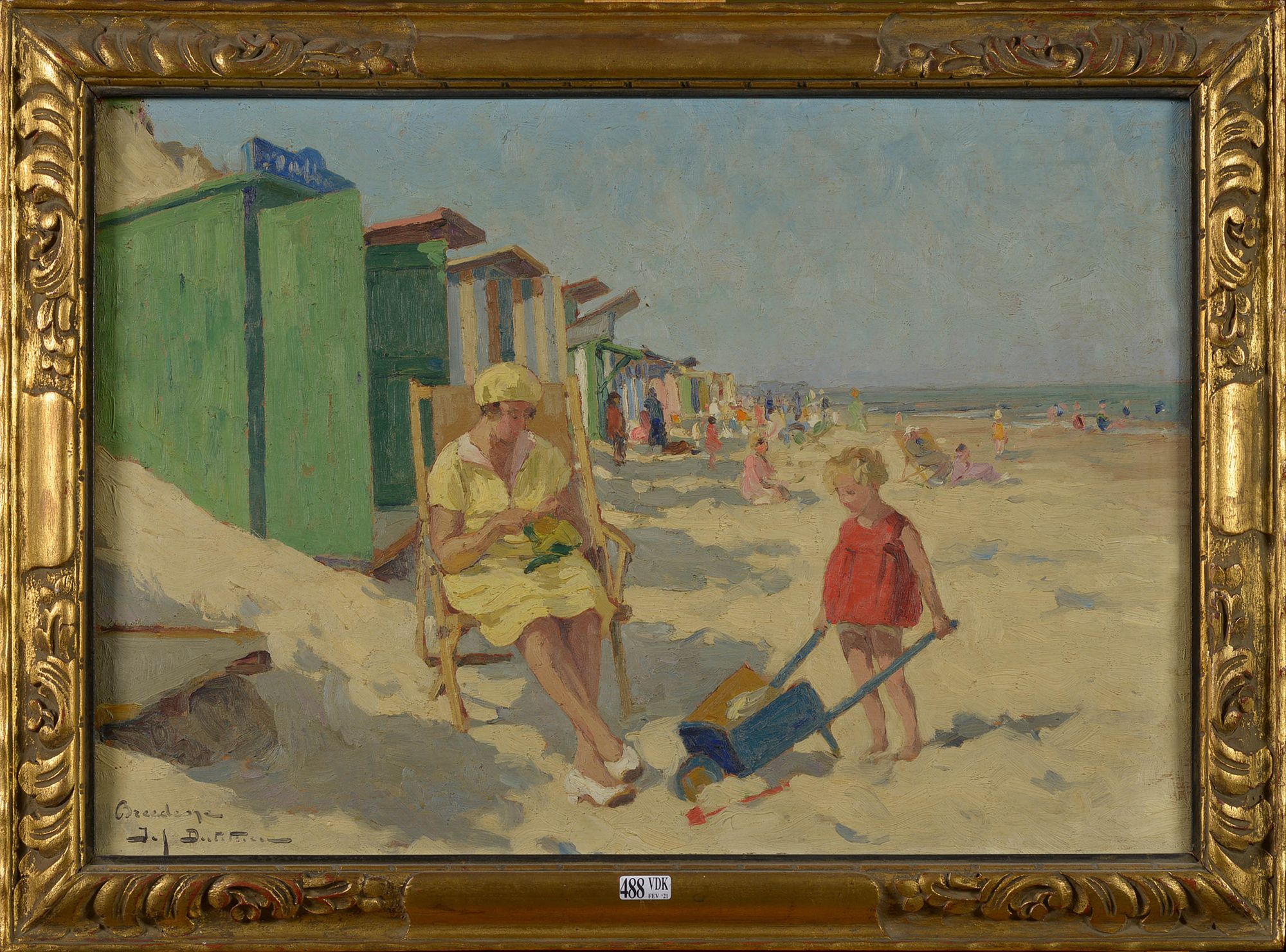 Beach scene in Bredene
