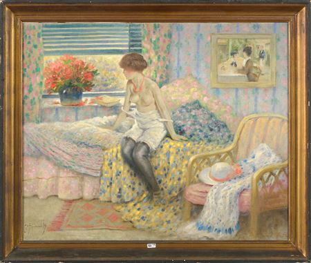 Femme dénudée dans un intérieur