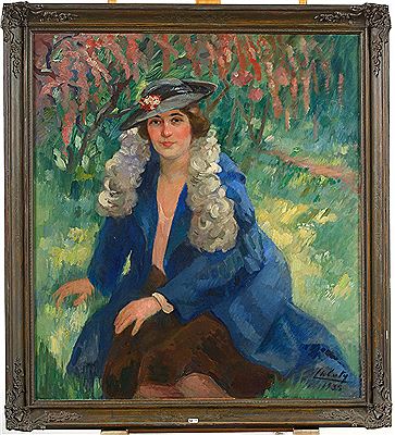 "Portrait of an elegant lady with a hat in a garden" by Charles Caty - Auction record, sale price, and art valuation. Compare with similar artists and explore comparable artworks.