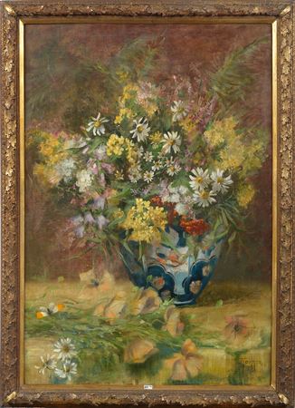 "Nature morte au vase de fleurs"