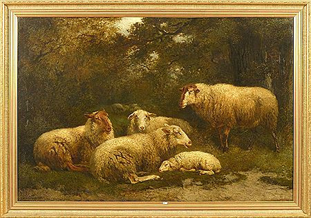 "Les moutons au pre" by Edouard Woutermaertens - Auction record, sale price, and art valuation. Compare with similar artists and explore comparable artworks.