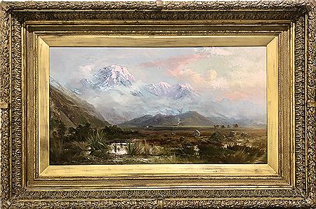 A New Zealand Mountain Lake Landscape