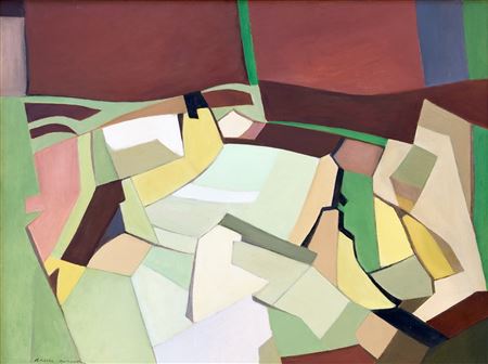 Abstract Composition, 2/82 by W Basil Honour - Auction record, sale price, and art valuation. Compare with similar artists and explore comparable artworks.
