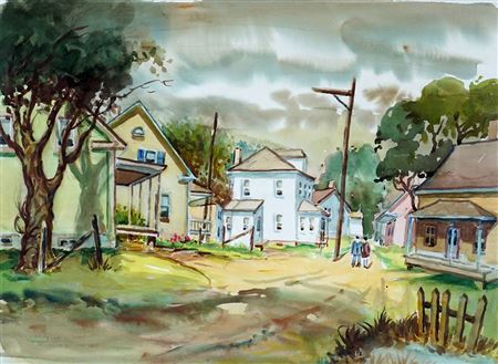 "St Ignace de Sorel" by Maurice Dominque - Auction record, sale price, and art valuation. Compare with similar artists and explore comparable artworks.