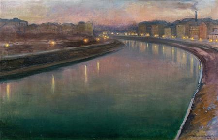 “Donaukanal, Wien” 1907