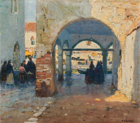 „Street scene in Venice“