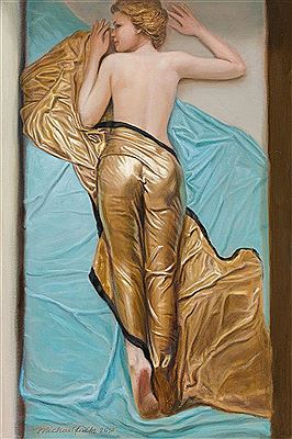 Dame in Gold II by Michael Fuchs - Auction record, sale price, and art valuation. Compare with similar artists and explore comparable artworks.