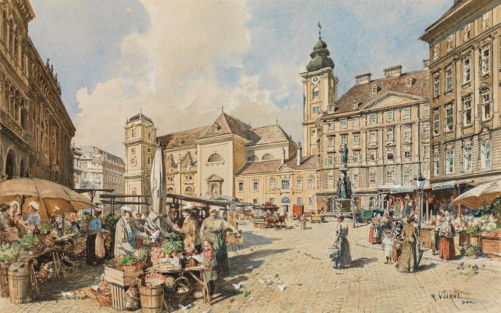 Market in the Freyung in Vienna