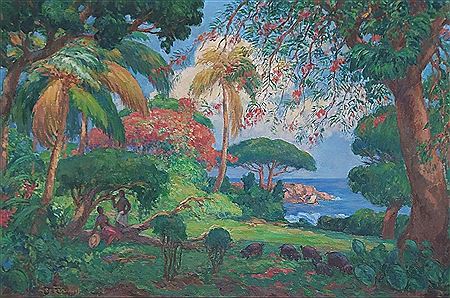 Sample artwork by Georges Francois (1880 - 1968), known for landscape, genre scene and architectural motif painting - View similar artists and auction records