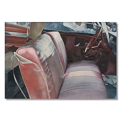 "Arrested Vehicle Silver Upholstery" 1970