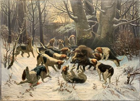 "Caccia al cinghiale" 1902