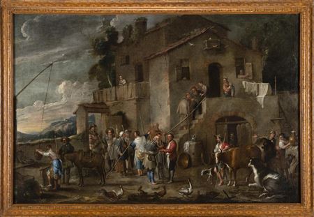 Sheltering pilgrims (one of the Seven Acts of Mercy)