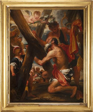 Saint Andrew with the cross of the martyrdom