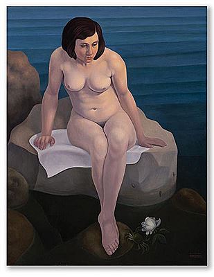 "Nudo in riva al mare / La rosa del mare" 1935 by Cagnaccio Pietro - Auction record, sale price, and art valuation. Compare with similar artists and explore comparable artworks.
