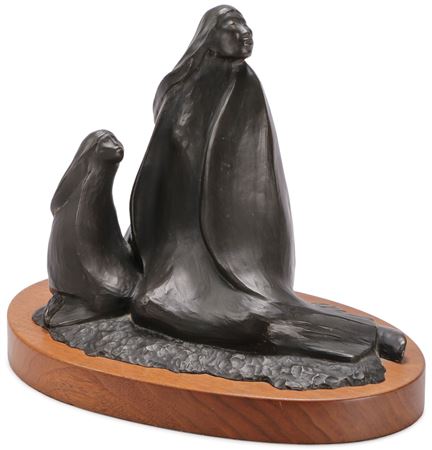 Seated Indian Maiden with Daughter - 1982
