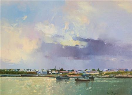 Fishing Boats & Coastal Town