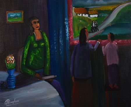 Sample artwork by Jimmy Bingham (1925 - 2009), known for landscape painting, signwriting - View similar artists and auction records