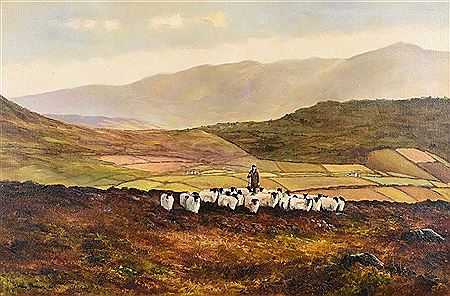 'SHEEP IN THE MOURNES'