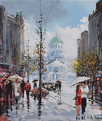 'WET DAY, BELFAST CITY CENTRE'