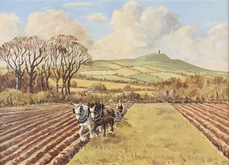 'Ploughing below Scrabo'