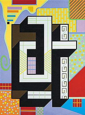 Sample artwork by Imre Bak (Born 1939), known for hard-edge painting, neo-constructivist concepts, semiotics, and conceptualism - View similar artists and auction records