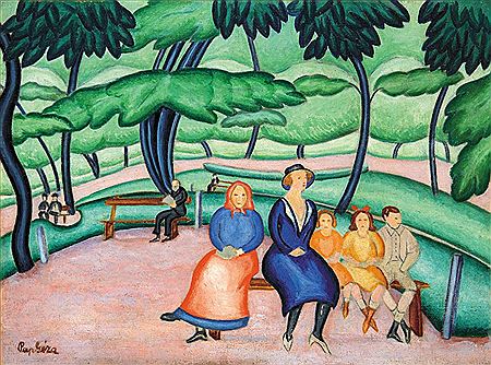 In the Park by Geza Pap - Auction record, sale price, and art valuation. Compare with similar artists and explore comparable artworks.
