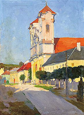 Franciscan Church in Eger, 1918