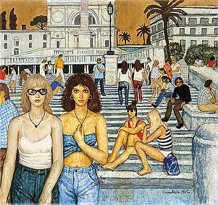 Piazza di Spagna, 1985 by Hugo Poll - Auction record, sale price, and art valuation. Compare with similar artists and explore comparable artworks.