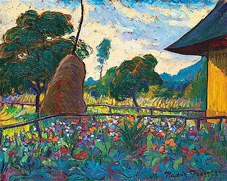 Nagybánya (Baia Mare) at Summer (Flowers in the Shadow of the Garden Rick)