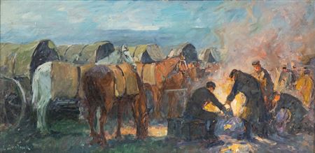 Munitionskolonne / Galizien 1916