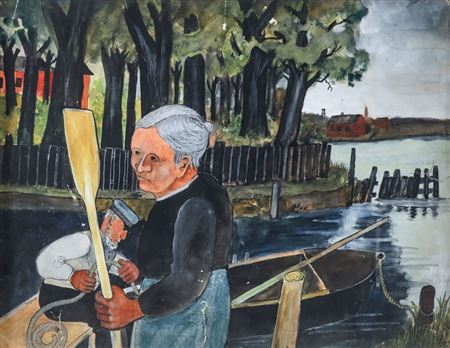 Altes Fischerpaar