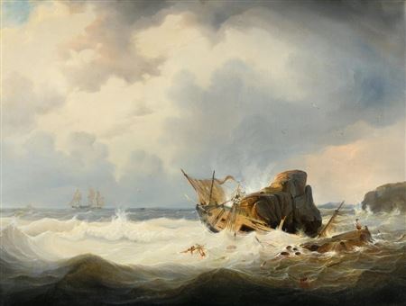 Shipwreck off the coast