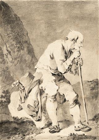 2 sheets: Resting travellers by Tiberius Dominikus Wocher - Auction record, sale price, and art valuation. Compare with similar artists and explore comparable artworks.